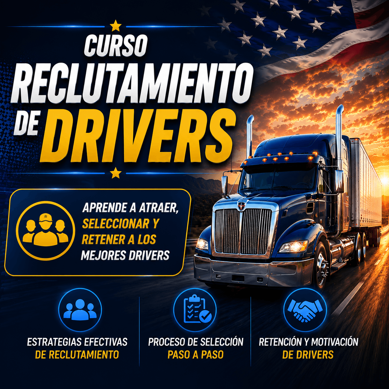 Curso de Reclutamiento de Drivers para empresas de trucking